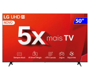 Smart TV 4K 50″ LG UHD 50UT8050 Processador α5 Ger7 AI Alexa/Chromecast integrado Otimizador de Jogos webOS 24 Controle Smart Magic na Amazon