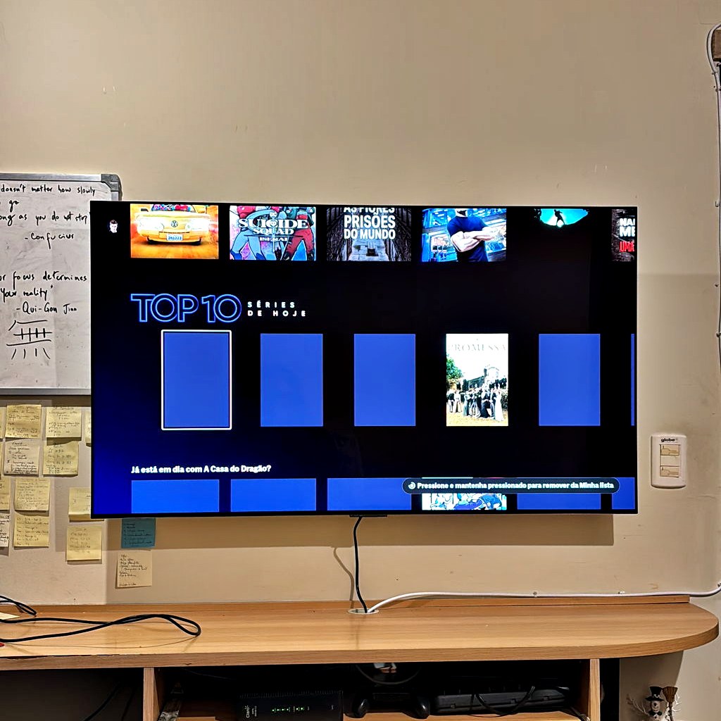 Smart TV 4K 55″ LG OLED Processador α8 AI Ger2 Painel 120Hz Slim Design G-Sync FreeSync Dolby Vision Dolby Atmos WebOS 25 – OLED55B5PSA na Amazon