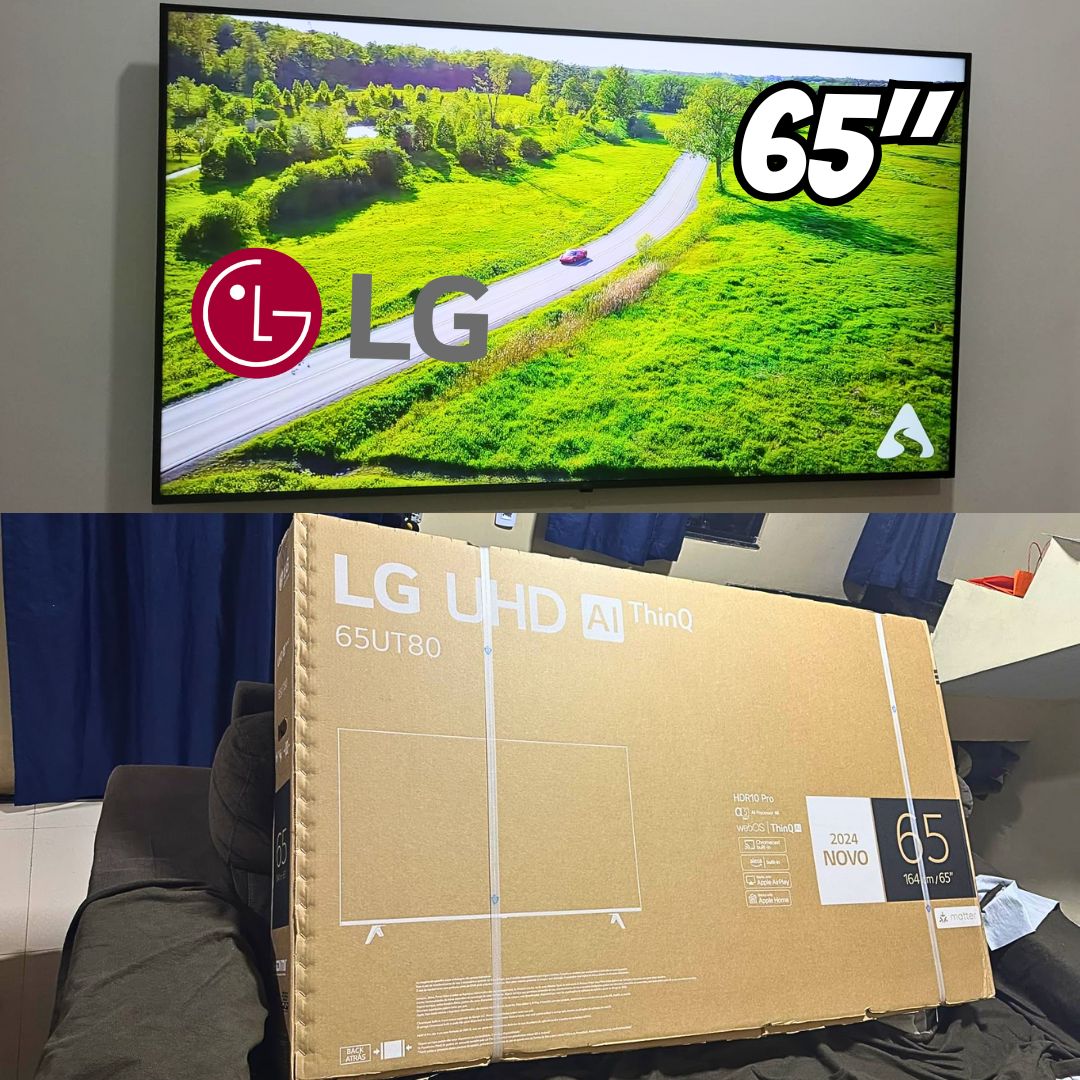 Smart TV 4K 65″ LG UHD 65UT8050 Processador α5 Ger7 AI Alexa/Chromecast integrado Otimizador de Jogos webOS 24 Controle Smart Magic na Amazon