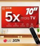 Smart TV 4K 70″ LG UHD 70UT8050 Processador α5 Ger7 AI Alexa/Chromecast integrado Otimizador de Jogos webOS 24 Controle Smart Magic na Amazon