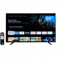 Smart TV 50” 4K DLED Rig Vizzion BR50GUA IPS Android na Aliexpress