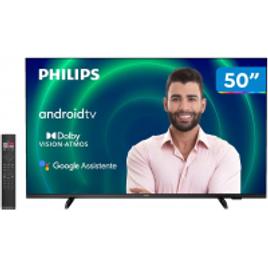Smart TV 50” 4K UHD D-LED Philips Android Wi-Fi Bluetooth Google Assistente - 50PUG7406/78 na Extra