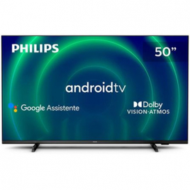 Smart TV 50” 4K UHD D-LED Philips Android Wi-Fi Bluetooth Google Assistente - 50PUG7406/78 na Fastshop