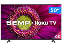 Smart TV 50” 4K UHD D-LED Semp RK8500 – VA Wi-Fi 4 HDMI 1 USB na Magazine Luiza