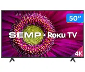 Smart TV 50” 4K UHD D-LED Semp RK8500 – VA Wi-Fi 4 HDMI 1 USB na Magazine Luiza