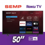 Smart TV 50” 4K UHD D-LED Semp RK8500 – VA Wi-Fi 4 HDMI 1 USB na Magazine Luiza
