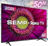 Smart TV 50” 4K UHD D-LED Semp RK8500 – VA Wi-Fi 4 HDMI 1 USB na Magazine Luiza