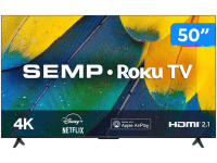 Smart TV 50” 4K UHD LED Semp RK8600 Wi-Fi – 3 HDMI 1 USB na Magazine Luiza