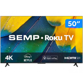 Smart TV 50” 4K UHD LED Semp RK8600 Wi-Fi na Gazin