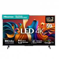 Smart TV 50” Hisense Ultra HD 4K QLED Q6N, Google TV Com HDR10+, Dolby Atmos na Casas Bahia
