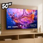 Smart TV 50″ HQ 4K 3 HDMI 2 USB WI-FI Android 11 Design Slim e Tela Frameless UDE50HR315LN na Casas Bahia