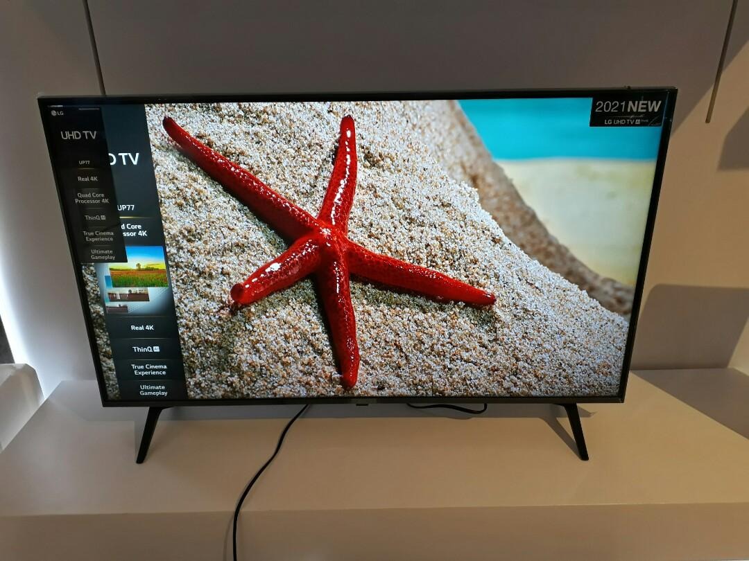 Smart TV 50″ LG 4K 50UP7550PSF 60Hz Inteligência Artificial ThinQ AI, Smart Magic, Google Alexa na Webfones