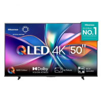 Smart TV 50 Polegadas 4K 50Q6QV QLED HDR10 Dolby Atmos Vidaa U9 Hisense na Shopee