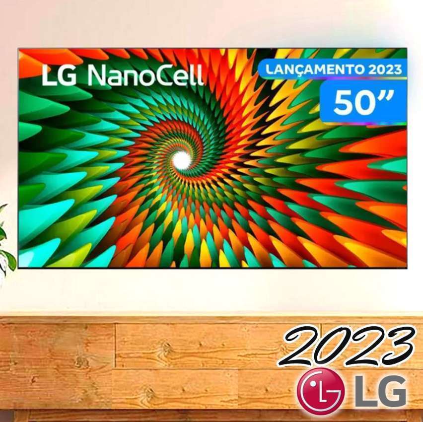 Smart TV 50 Polegadas LG 4K NanoCell, 3 HDMI, 2 USB, Bluetooth, ThinQ AI, Alexa, Google Assistente – 50NANO77SRA na Magazine Luiza