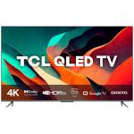Smart TV 50 Polegadas TCL QLED 4K UHD, 3 HDMI, 2 USB, Bluetooth, Wi-Fi, (Google Assistant, Dolby Vision Atmos, Preto Chumbo – 50C635 na KaBuM!