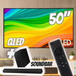 Smart TV 50″ QLED 4K 50Q60D 2024 + Soundbar HW-B550/ZD – Samsung na Magazine Luiza