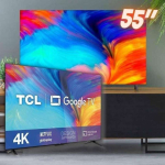 Smart TV 55” 4K LED TCL 55P635 VA Wi-Fi Bluetooth HDR Google Assistente 3 HDMI 1 USB na Magazine Luiza