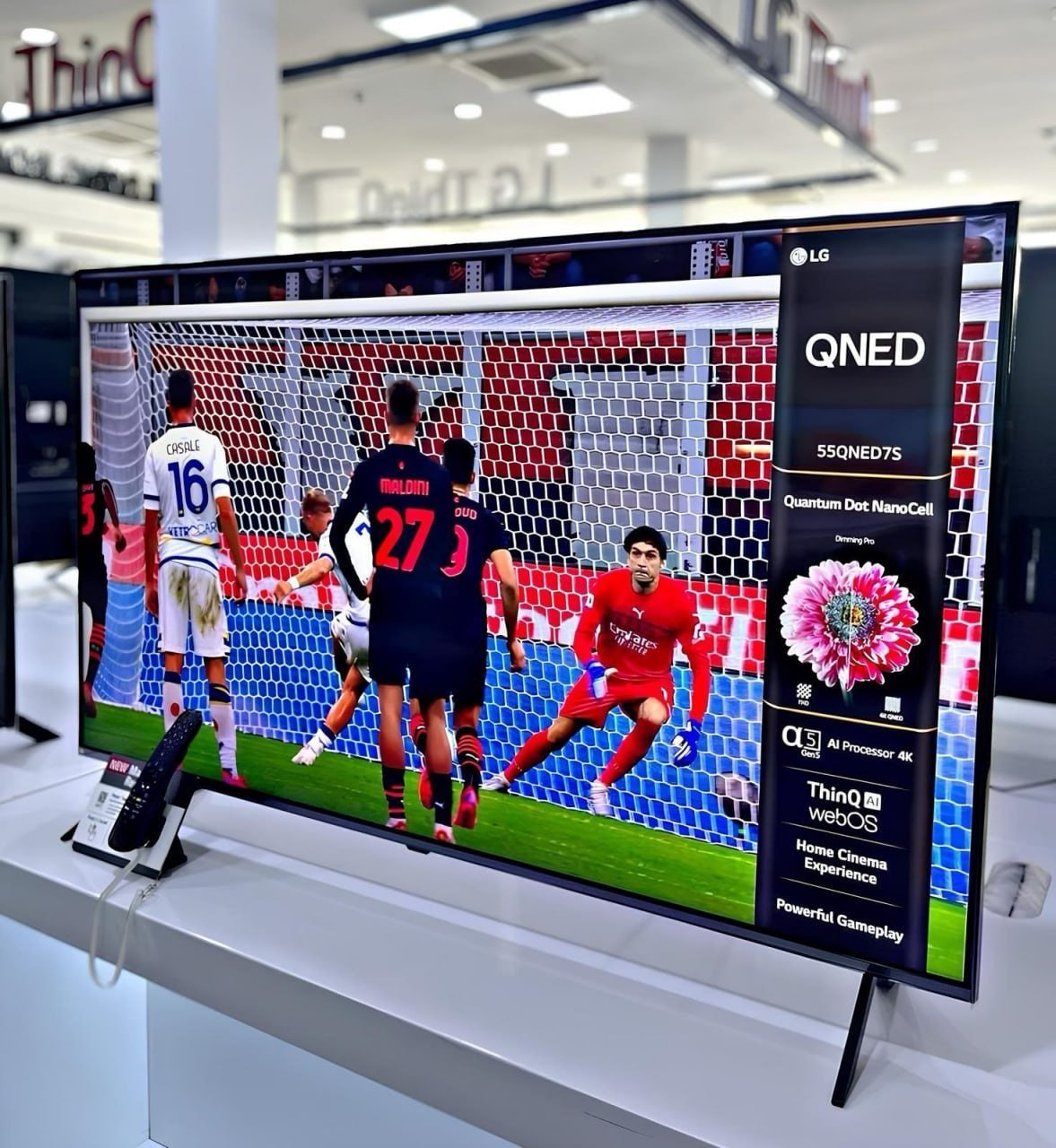 Smart TV 55″ 4K UHD QNED LG 55QNED80TSA Wi-Fi Bluetooth com Alexa 3 HDMI 2 USB na Aliexpress