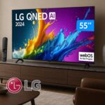 Smart TV 55″ 4K UHD QNED LG 55QNED80TSA Wi-Fi Bluetooth com Alexa 3 HDMI 2 USB na Aliexpress