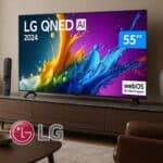 Smart TV 55″ 4K UHD QNED LG 55QNED80TSA Wi-Fi Bluetooth com Alexa 3 HDMI 2 USB na Aliexpress