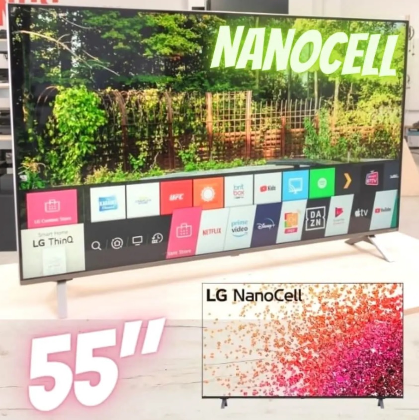 Smart TV 55″ LG 4K NanoCell 55NANO75 HDMI 2.0, Nvidia GEFORCE NOW, ThinQ AI, Smart Magic, Google, Alexa na Casas Bahia
