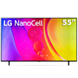 Smart TV 55" LG 4K NanoCell 55NANO80 HDMI 2.0 Nvidia GEFORCE NOW ThinQ AI Smart Magic Google Alexa - 55NANO80SQA.AWZ na Casas Bahia