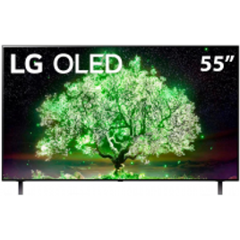Smart TV 55" LG 4K OLED 55A1 Dolby Vision IQ Dolby Atmos Inteligência Artificial ThinQ AI OLED55A1PSA na Eletrum