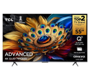 Smart TV 55″ QLED 4K TCL 55C655 com Processador AIPQ, Google TV, HDR10+, Wi-Fi Dual Band, Bluetooth Integrado, Google Assistente, Dolby Vision e Atmos na Amazon