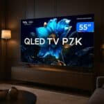 Smart TV 55″ TCL 4K UHD QLED 55P7K Google TV AiPQ Google Assistente 3 HDMI 1 USB na Aliexpress