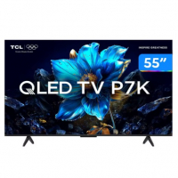 Smart TV 55" TCL 4K UHD QLED 55P7K Google TV AiPQ Google Assistente 3 HDMI 1 USB na Aliexpress
