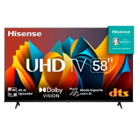 Smart TV 58" Hisense Ultra HD 4K DLED A6K - 58A51HSV na Casas Bahia