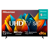 Smart TV 58" Hisense Ultra HD 4K DLED A6K Com Sleep Timer Entrada HDMI E Wi-Fi - 58A51HSV na Casas Bahia