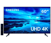 Smart TV 60” 4K Crystal Samsung 60AU7700 Wi-Fi – Bluetooth HDR Alexa Built in 3 HDMI 1 USB na Magazine Luiza