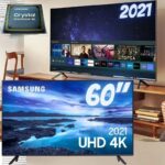 Smart TV 60” 4K Crystal Samsung 60AU7700 Wi-Fi – Bluetooth HDR Alexa Built in 3 HDMI 1 USB na Magazine Luiza