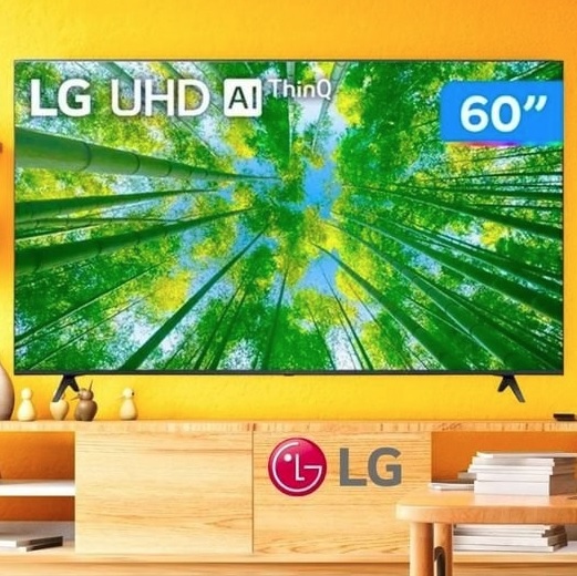 Smart TV 60” 4K LED LG 60UQ8050 AI Processor – Wi-Fi Bluetooth HDR Alexa Google Assistente 3 HDMI na Magazine Luiza