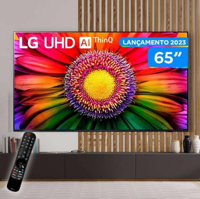 Smart TV 65 4K LG uhd ThinQ ai Alexa Google Assistente 65UR8750PSA na Americanas