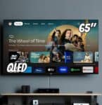 Smart TV 65″ Hisense Ultra HD 4K QLED, Google TV com HDR10+, Dolby Atmos, Modo Esporte, Modo Jogo e Compatível com Alexa – 65A51HUA na Casas Bahia