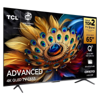 Smart TV 65" QLED 4K TCL 65C655 Com Processador AIPQ, Google TV, Dolby Vision Atmos, HDR10+, Wi-Fi Dual Band, Bluetooth Integrado E Google Assistente na Extra