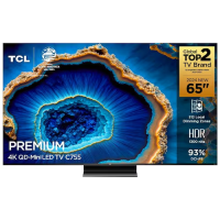 Smart TV 65" QLED 4K TCL Mini LED 65C755 Com Processador AIPQ, Google TV, HDR10+, Wi-Fi, Google Assistente, Dolby Vision E Atmos na Casas Bahia