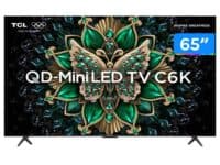 Smart TV 65" TCL 4K UHD MiniLED 65C6K 120Hz Google TV na Aliexpress