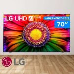 Smart TV 70″ 4K LG 70UR8750PSA na Amazon