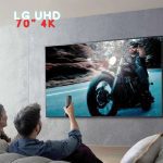 Smart TV 70″ 4K LG UHD ThinQ AI 70UR8750PSA na Amazon