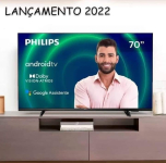 Smart TV 70” 4K UHD D-LED Philips 7406 – 70PUG7406/78 Wi-fi Bluetooth Google Assistente na Magazine Luiza