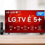 Smart TV 70” 4K UHD LED LG 70UR8750 – Wi-Fi Bluetooth Alexa 3 HDMI IA na Magazine Luiza