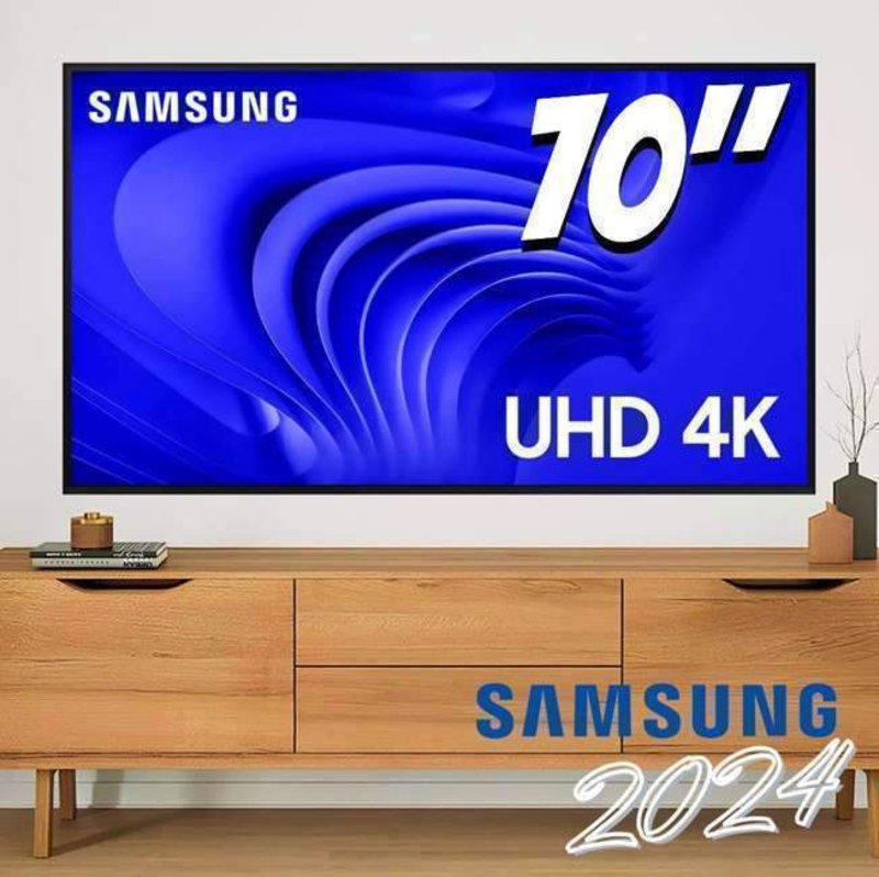 Smart TV 70” 4K UHD LED Samsung 70DU7700 na Aliexpress