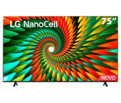Smart TV 75″ 4K LG NanoCell 75NANO77SRA Bluetooth, ThinQ AI, Alexa, Google Assistente, Airplay, 3 HDMIs na Casas Bahia