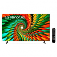 Smart TV 75" 4K LG NanoCell 75NANO77SRA Bluetooth ThinQ AI Alexa Google Assistente Airplay na Amazon