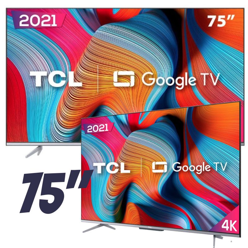 Smart TV Android 75″ TCL Led 4K UHD 75P725 HDR10 Bluetooth Google Assistant Borda Ultrafina Wi-Fi 3 HDMI 2 USB na Americanas