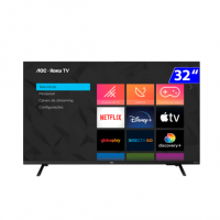 Smart TV AOC LED 32" HD Wi-Fi Roku Slim Áudio Dolby Digital 32S5135/78G na Gazin