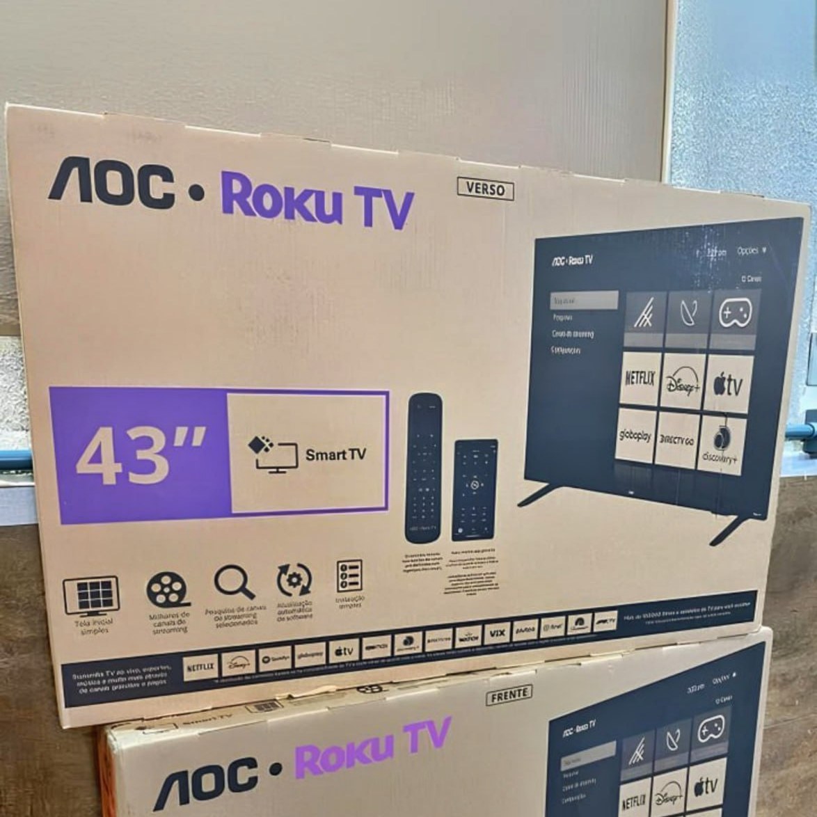 Smart TV AOC Roku 43S5045 Full HD 43″ na Shopee